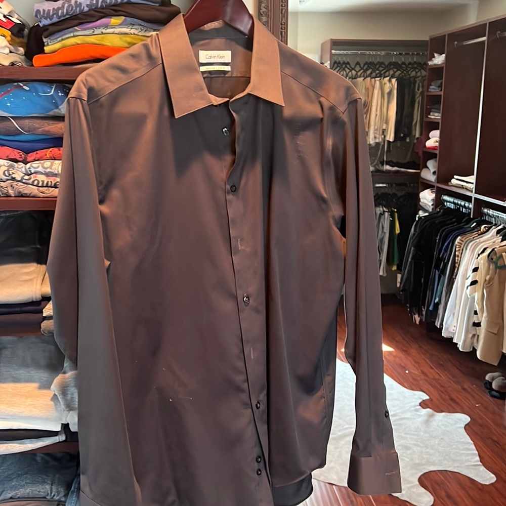 Mens hardly worn Calvin Klein dress shirt
